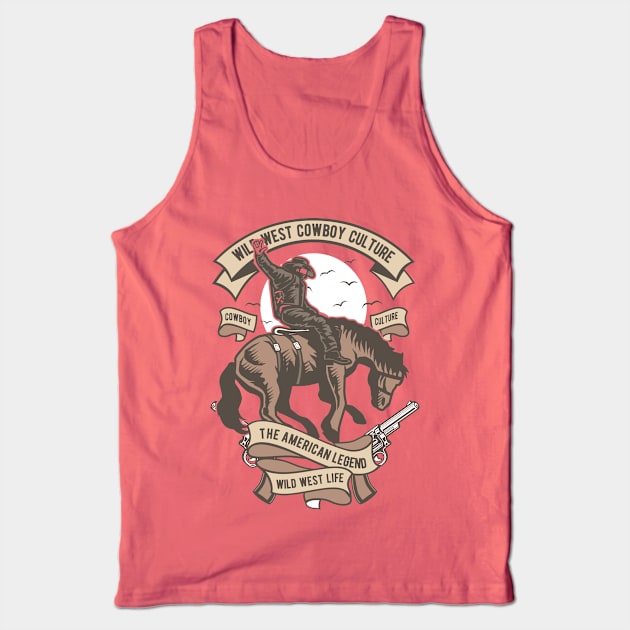 American Wild West Cowboy Tank Top by FisherCraft